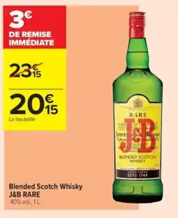 Carrefour Contact J&B RARE Blended Scotch Whisky offre