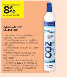 Carrefour Contact CARREFOUR Cylindre de CO2 offre