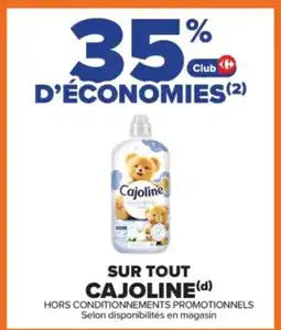 Carrefour Contact CAJOLINE offre