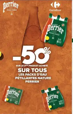 Carrefour Contact PERRIER Les packs d'eau pétillantes nature offre
