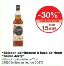 Monop' Boisson spiritueuse à base de rhum sailor jerry offre