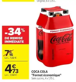 Carrefour COCA COLA Format économique offre
