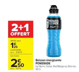 Carrefour POWERADE Boisson énergisante offre