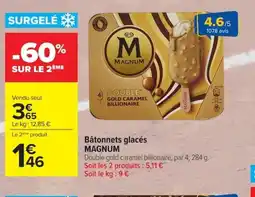 Carrefour MAGNUM Bâtonnets glacés offre