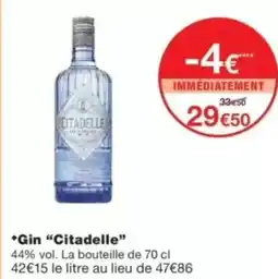 Monop' Gin citadelle offre