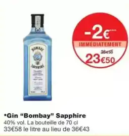 Monop' Gin bombay sapphire offre