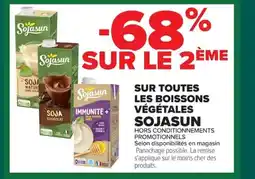 Carrefour SOJASUN Sur toutes les boissons végétales offre