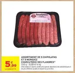 Intermarché Hyper Assortiment de 5 Chipolatas et 5 Merguez offre