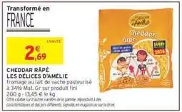 Intermarché Hyper Cheddar Râpé Les Delices d'Amelie offre