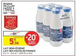 Intermarché Hyper Lait demi-écrémé offre
