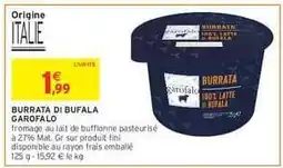 Intermarché Hyper BURRATA DI BUFALA GAROFALO offre