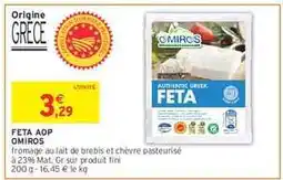 Intermarché Hyper FETA AOP OMIROS offre