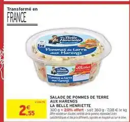 Intermarché Hyper SALADE DE POMMES DE TERRE AUX HARENGS offre
