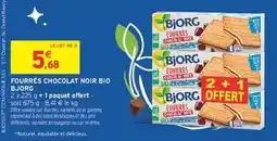 Intermarché Hyper FOURRÉS CHOCOLAT NOIR BIO BJORG offre
