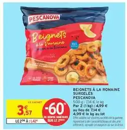 Intermarché Hyper Beignets à la Romaine Surgelés offre