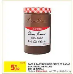 Intermarché Hyper PÂTE À TARTINER NOISETTES ET CACAO offre