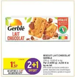 Intermarché Hyper BISCUIT LAIT CHOCOLAT GERBLE offre