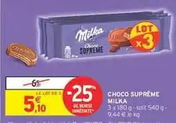 Intermarché Hyper CHOCO SUPRÊME Milka offre