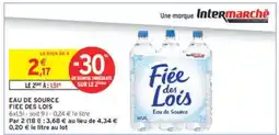 Intermarché Hyper EAU DE SOURCE FIEE DES LOIS offre