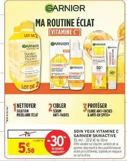 Intermarché Hyper SOIN YEUX VITAMINE C GARNIER SKINACTIVE offre