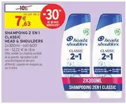 Intermarché Hyper Shampooing 2 en 1 Classic Head & Shoulders offre
