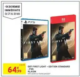 Intermarché Hyper 007 First Light – Edition Standard - PS5 offre