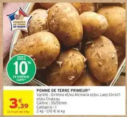 Intermarché Pomme de terre Primeur offre