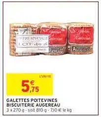 Intermarché GALETTES POITEVINES BISCUITERIE AUGEREAU offre