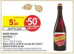 Intermarché Bière rouge KASTEEL offre