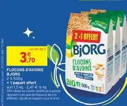 Intermarché FLOCONS D'AVOINE BJORG offre