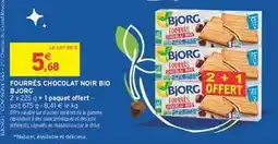 Intermarché FOURRÉS CHOCOLAT NOIR BIO BJORG offre