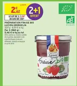 Intermarché PRÉPARATION FRAISE BIO LUCIEN GEORGELIN offre