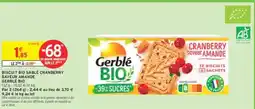 Intermarché Biscuit Bio Sablé Cranberry Saveur Amande offre