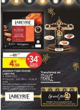 Intermarché SAUMON FUMÉ ÉCOSSE LABEYRIE offre