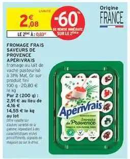 Intermarché FROMAGE FRAIS SAVEURS DE PROVENCE APÉRIVAIS offre