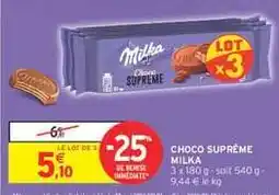 Intermarché CHOCO SUPRÊME Milka offre