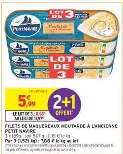 Intermarché Filets De Maquereaux Moutarde À L'ancienne Petit Navire offre