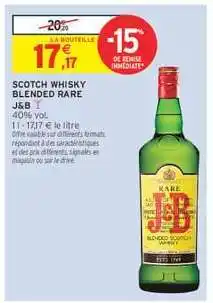 Intermarché Scotch Whisky Blended Rare offre