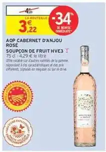 Intermarché AOP CABERNET D'ANJOU ROSÉ offre