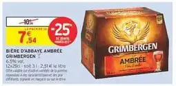 Intermarché BIÈRE D'ABBAYE AMBRÉE GRIMBERGEN offre