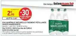 Intermarché Eau Minérale Naturelle Finement Pétillante Sainte Marguerite offre