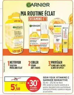 Intermarché SOIN YEUX VITAMINE C GARNIER SKINACTIVE offre