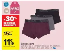Carrefour Boxers homme offre