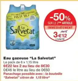 Monop' Eau gazeuse la salvetat offre