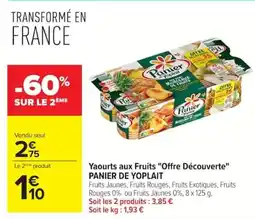 Carrefour PANIER DE YOPLAIT Yaourts aux Fruits Offre Découverte offre
