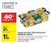 Carrefour PANIER DE YOPLAIT Yaourts aux Fruits Offre Découverte offre