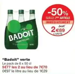Monop' Badoit verte offre