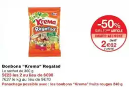 Monop' Bonbons krema regalad offre