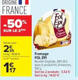 Carrefour FOL ÉPI Fromage offre