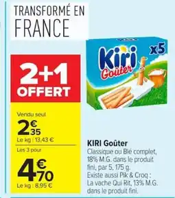 Carrefour KIRI Goûter offre